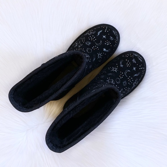 UGG Classic Zodiac Short Black Boots - Picture 3 of 9